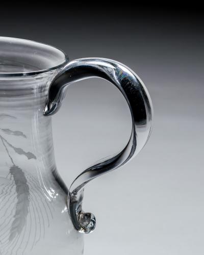 AN IRISH ENGRAVED GEORGIAN JUG