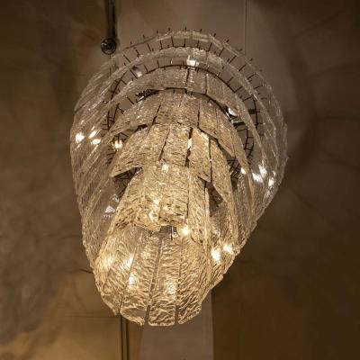 AN LARGE AND LONG MURANO CEILING LIGHT
