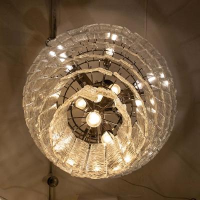 AN LARGE AND LONG MURANO CEILING LIGHT