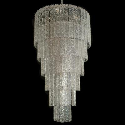 AN LARGE AND LONG MURANO CEILING LIGHT