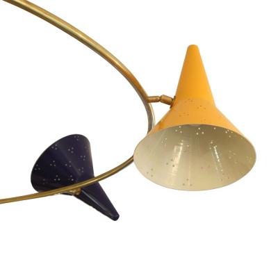 AN OUTSTANDING TRE CENTO RING CEILING LIGHT
