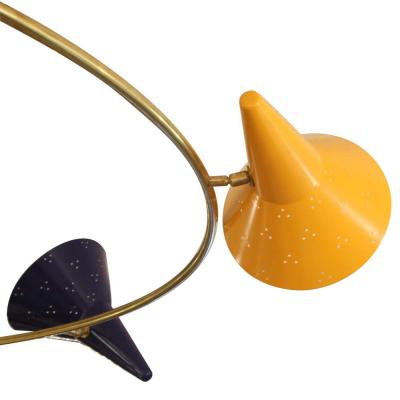 AN OUTSTANDING TRE CENTO RING CEILING LIGHT