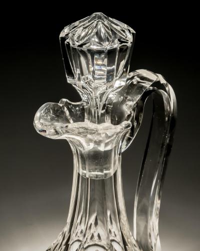 AN UNUSUAL EARLY VICTORIAN CLARET JUG