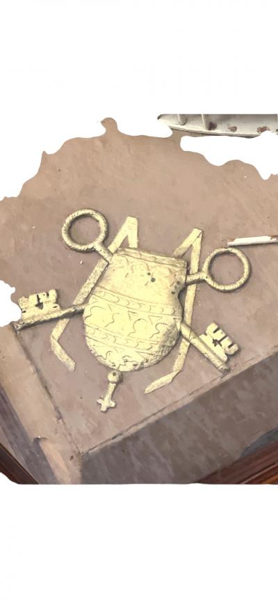 ANTIQUE ARCHITECTURAL DIORAMA OF SAINT PETERS BASILICA SQUARE VATICAN CITY