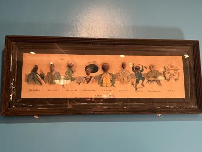 ANTIQUE BUNCH OF NUTS COMICAL EARLY LITHOGRAPH