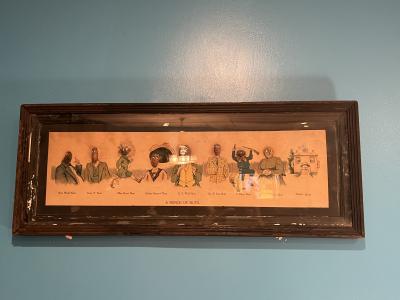 ANTIQUE BUNCH OF NUTS COMICAL EARLY LITHOGRAPH