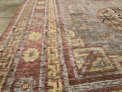 ANTIQUE EAST TURKESTAN KHOTAN ACCENT RUG