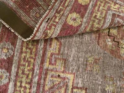 ANTIQUE EAST TURKESTAN KHOTAN ACCENT RUG