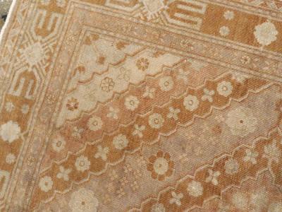 ANTIQUE EAST TURKESTAN KHOTAN CARPET