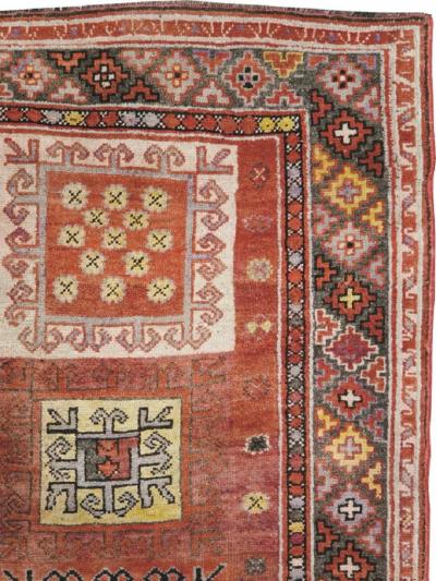 ANTIQUE EAST TURKESTAN KHOTAN GALLERY RUG