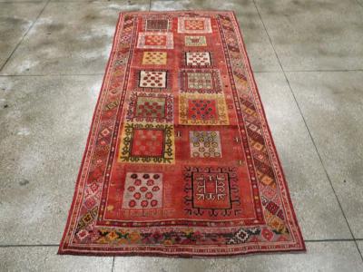 ANTIQUE EAST TURKESTAN KHOTAN GALLERY RUG
