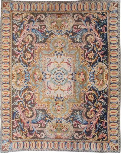 ANTIQUE FRENCH SAVONNERIE LARGE ROOM SIZE CARPET