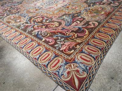ANTIQUE FRENCH SAVONNERIE LARGE ROOM SIZE CARPET
