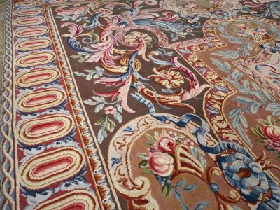 ANTIQUE FRENCH SAVONNERIE LARGE ROOM SIZE CARPET