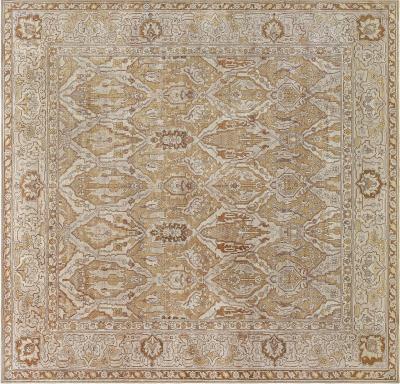 ANTIQUE INDIAN AMRITSAR RUG SIZE ADJUSTED 