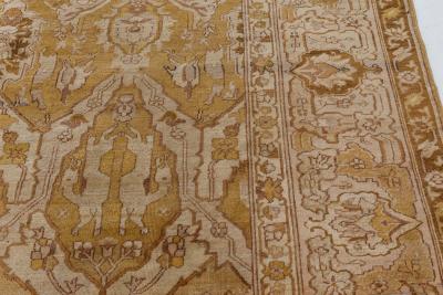 ANTIQUE INDIAN AMRITSAR RUG SIZE ADJUSTED 