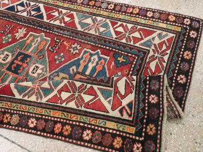 ANTIQUE KAZAK RUG