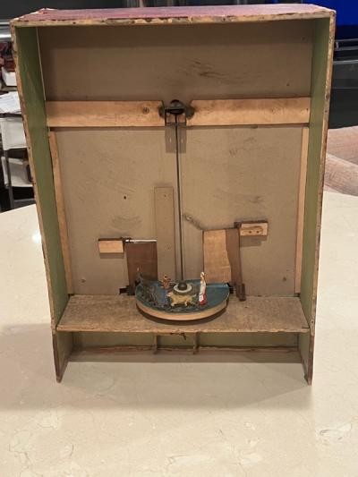 ANTIQUE MOULIN SANS SOUCI WINDMILL MUSICAL DIORAMA