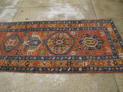 ANTIQUE PERSIAN HERIZ RUNNER