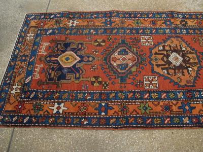 ANTIQUE PERSIAN HERIZ RUNNER