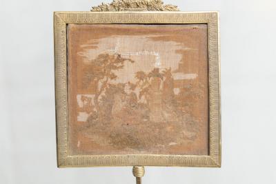 ANTIQUE RUSSIAN GOTHIC STYLE GILT BRONZE AND BRASS CANDLE HOLDER SCREEN