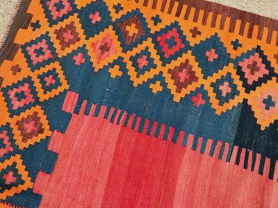 ANTIQUE TURKISH FLAT WEAVE KILIM