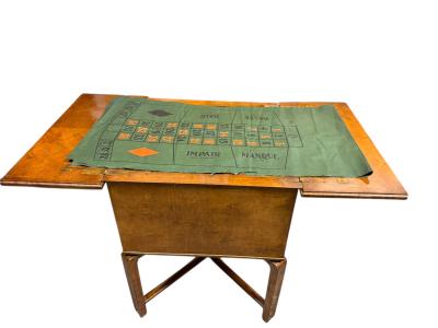 ART DECO BURLWOOD ROULETTE POP UP TABLE