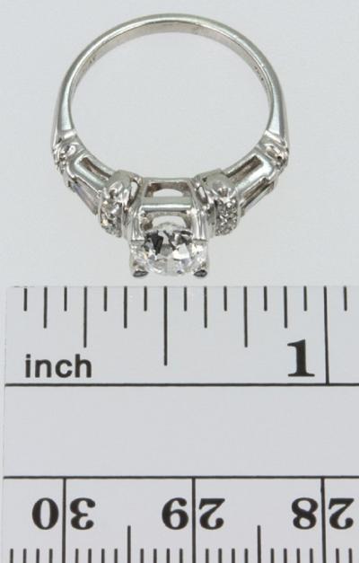 ART DECO DIAMOND ENGAGEMENT RING