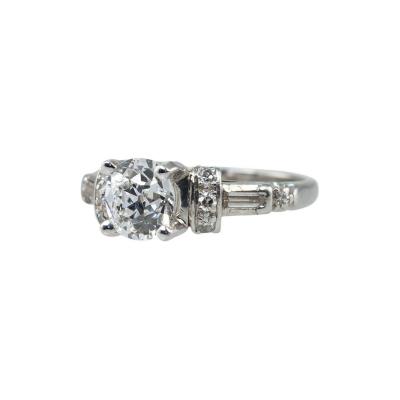 ART DECO DIAMOND ENGAGEMENT RING