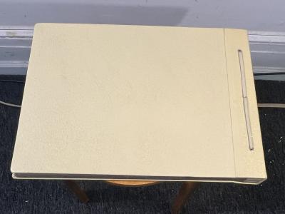 ART DECO EMBOSSED LEATHER THREE FEMALE FIGURE SCRAPBOOK PHOTO ALBUM UNUSED