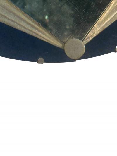 ART DECO ETCHED DESIGN ROUND MIRROR