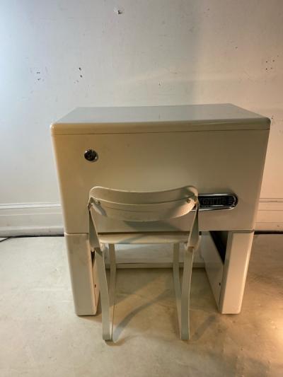 ART DECO IRONITE MACHINE AND CHAIR