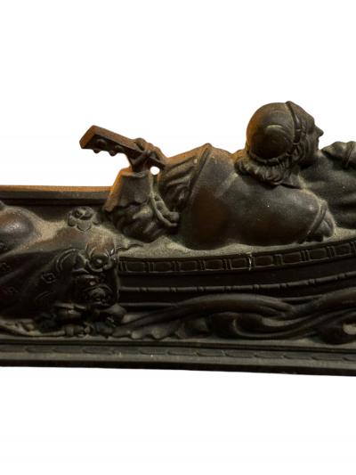 ART DECO LOVERS SERENADE ON FANCY BOAT ON LAKE MOTION LAMP