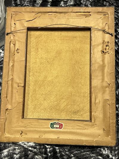 ART DECO MASQUERADE PARTY GIRL PAINTING