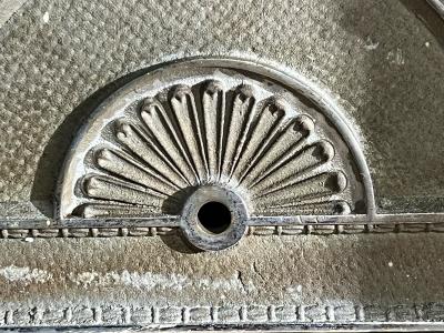 ART DECO NICKELED BRONZE ELEVATOR FLOOR INDICATOR