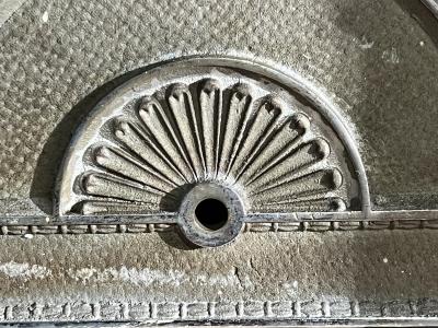 ART DECO NICKELED BRONZE ELEVATOR FLOOR INDICATOR