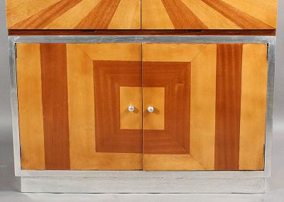 ART DECO PERIOD SUNBURST DESIGN BAR CABINET
