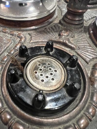 ART DECO STATUE OF LIBERTY STANDING ASHTRAY WITH ILLUMINATED TORCH