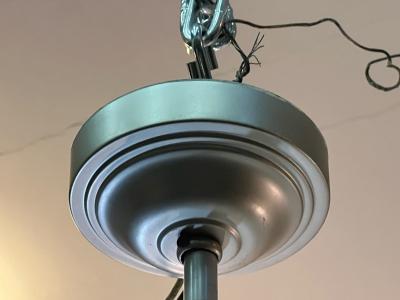 ART DECO THREE SIDED EXIT CHANDELIER