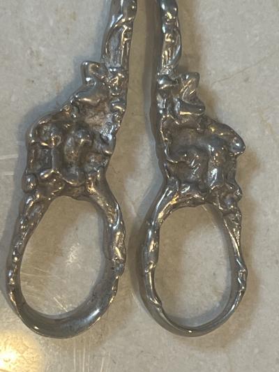 ART NOUVEAU STERLING SILVER GRAPE SHEARS