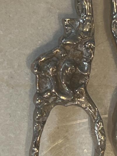ART NOUVEAU STERLING SILVER GRAPE SHEARS