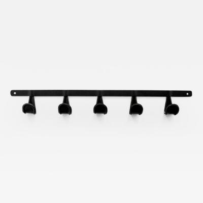 ATELIER IRON AND LEATHER COAT RACK