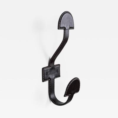 ATELIER LEATHER WRAPPED DOUBLE HOOK BLACK