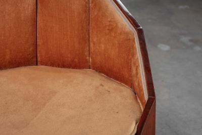 AUSTRIAN CUBIST CHAIRS AND SETTEE