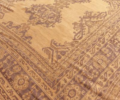 AUTHENTIC 1900S OVERSIZED TURKISH OUSHAK RUG