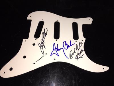 AUTOGRAPHED JOHNNY CASH AND FRIENDS STRATOCASTER PICKGUARD