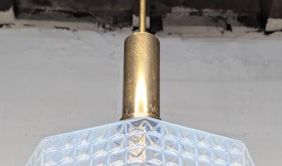 AV Mazzega Rare 1960s Italian Murano Glass Pendant Lamp by AV Mazzega