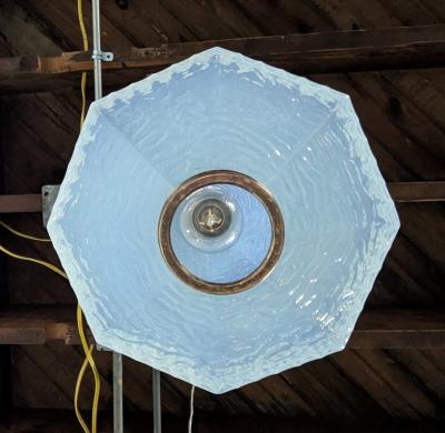 AV Mazzega Rare 1960s Italian Murano Glass Pendant Lamp by AV Mazzega