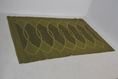 Aapo H rk nen Modern Wool Carpet in Green Tones Finland 1950s