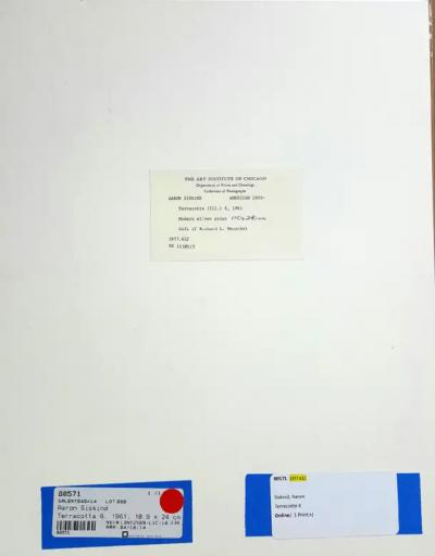 Aaron Siskind Terracotta I11 6 